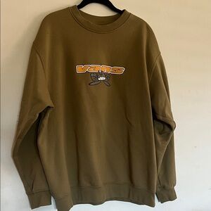 Vans Men's Olive Crewneck Sweater only worn twice great condition